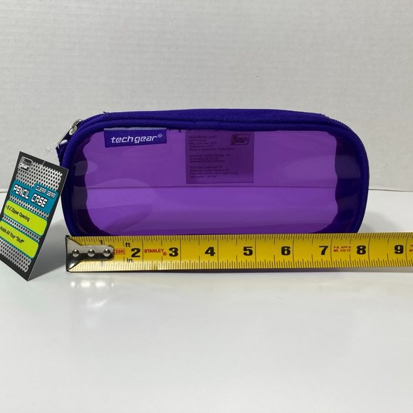 5 Purple Makeup Bag Pencil Case Zipper Organizer - Picture 2 of 14